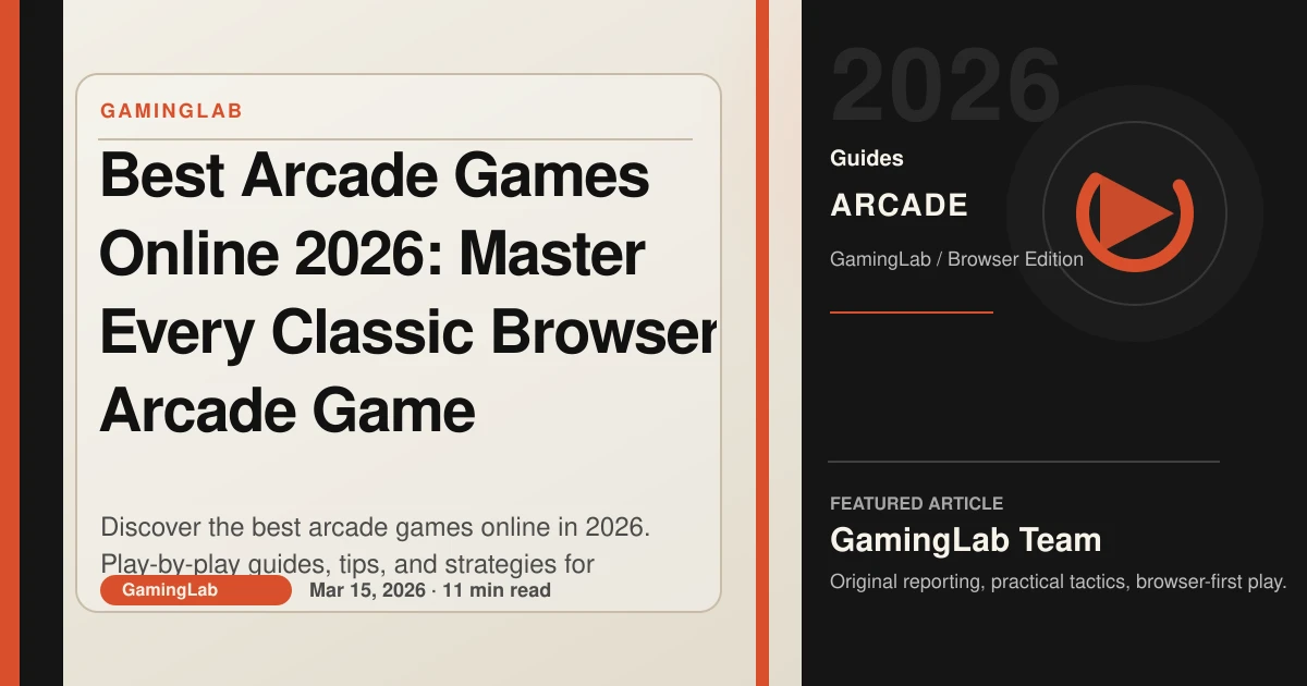 Mejores juegos arcade online 2026: domina los clásicos en el navegador