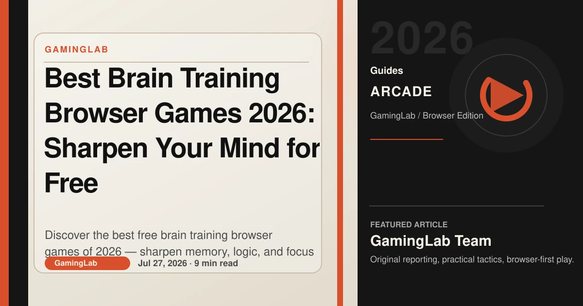 Best Brain Training Browser Games 2026: Sharpen Your Mind for Free