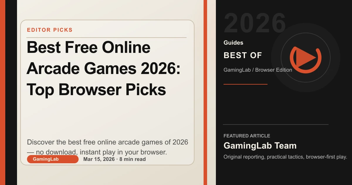 Best Free Online Arcade Games 2026: Top Browser Picks
