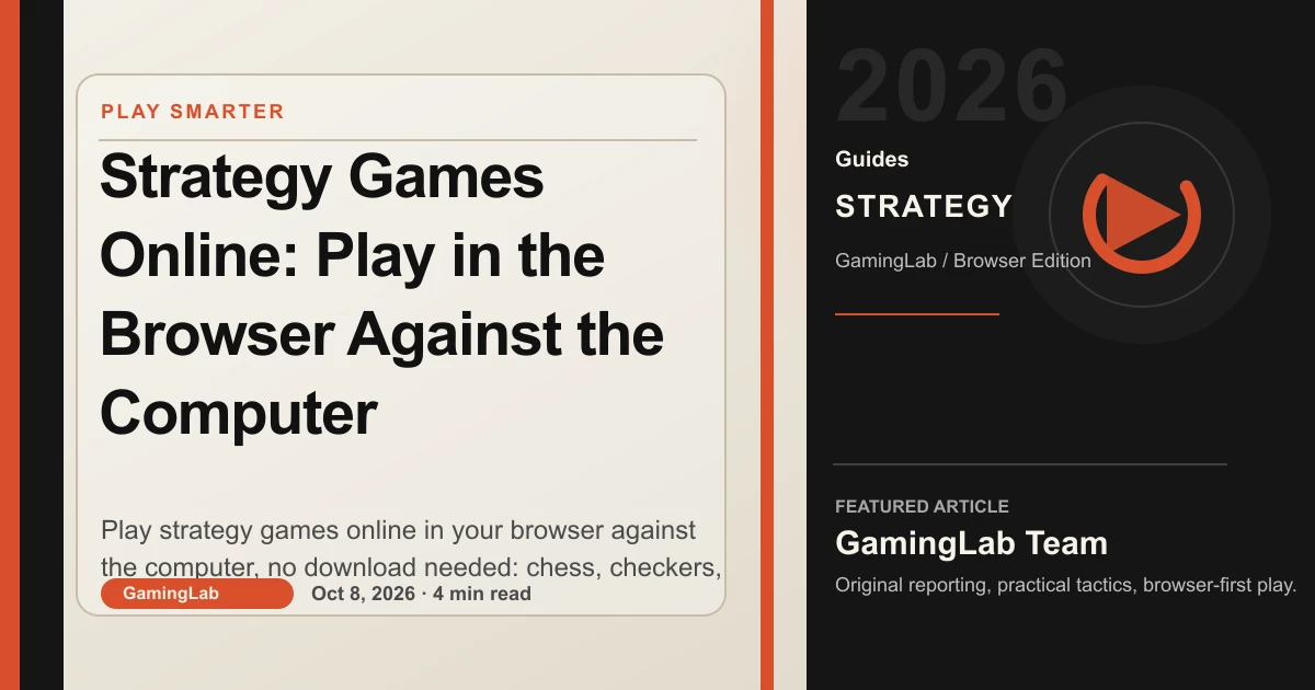 Strategy games online in the browser