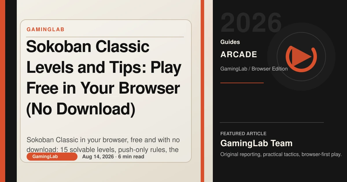 Niveaux et conseils Sokoban Classique sur navigateur, sans téléchargement