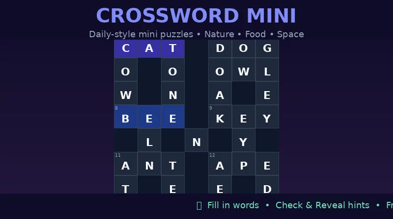 Crossword Mini